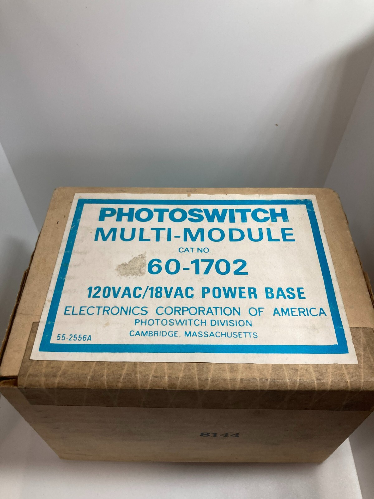 ELECTRONICS CORP OF AMERICA 60-1702 PHOTOSWITCH MULTI-MODULE 120VAC/18VAC NIB