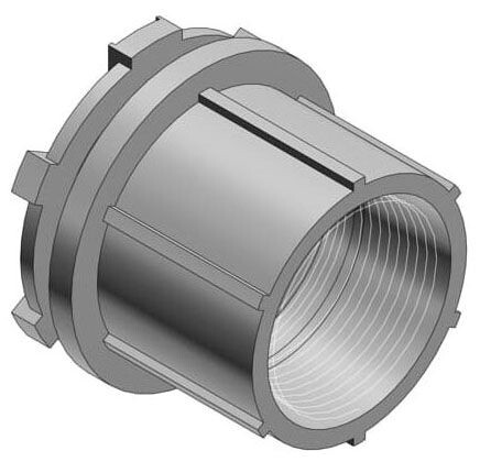 Red Dot HTZ4, Conduit Hub, 1.25 Inch Zinc Hub, 1 PC