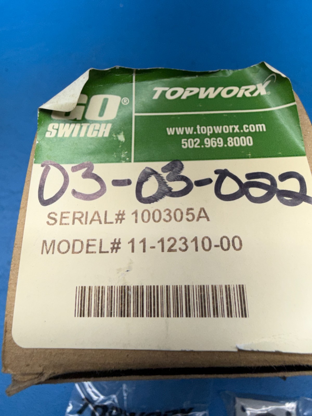 Topworx Go Switch 11-12310-00 120VAC 10Amps Leverless Limit Switch