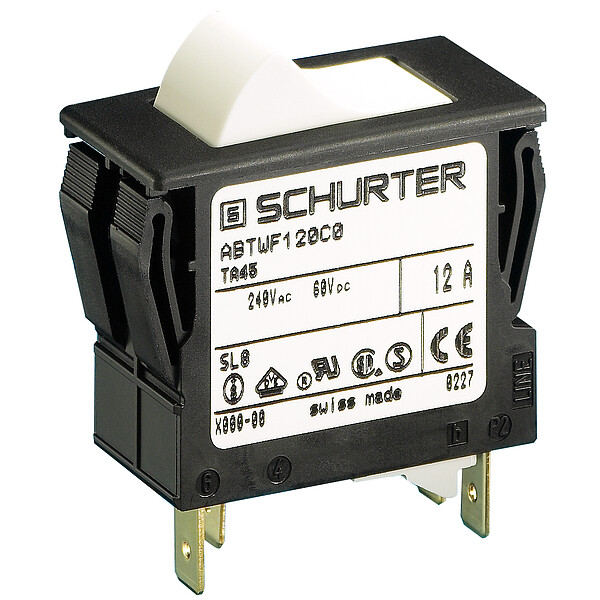 Schurter TA45-A324F160C0 TA45 Series Circuit Breaker 2 Pole Rocker 2-Pole P…