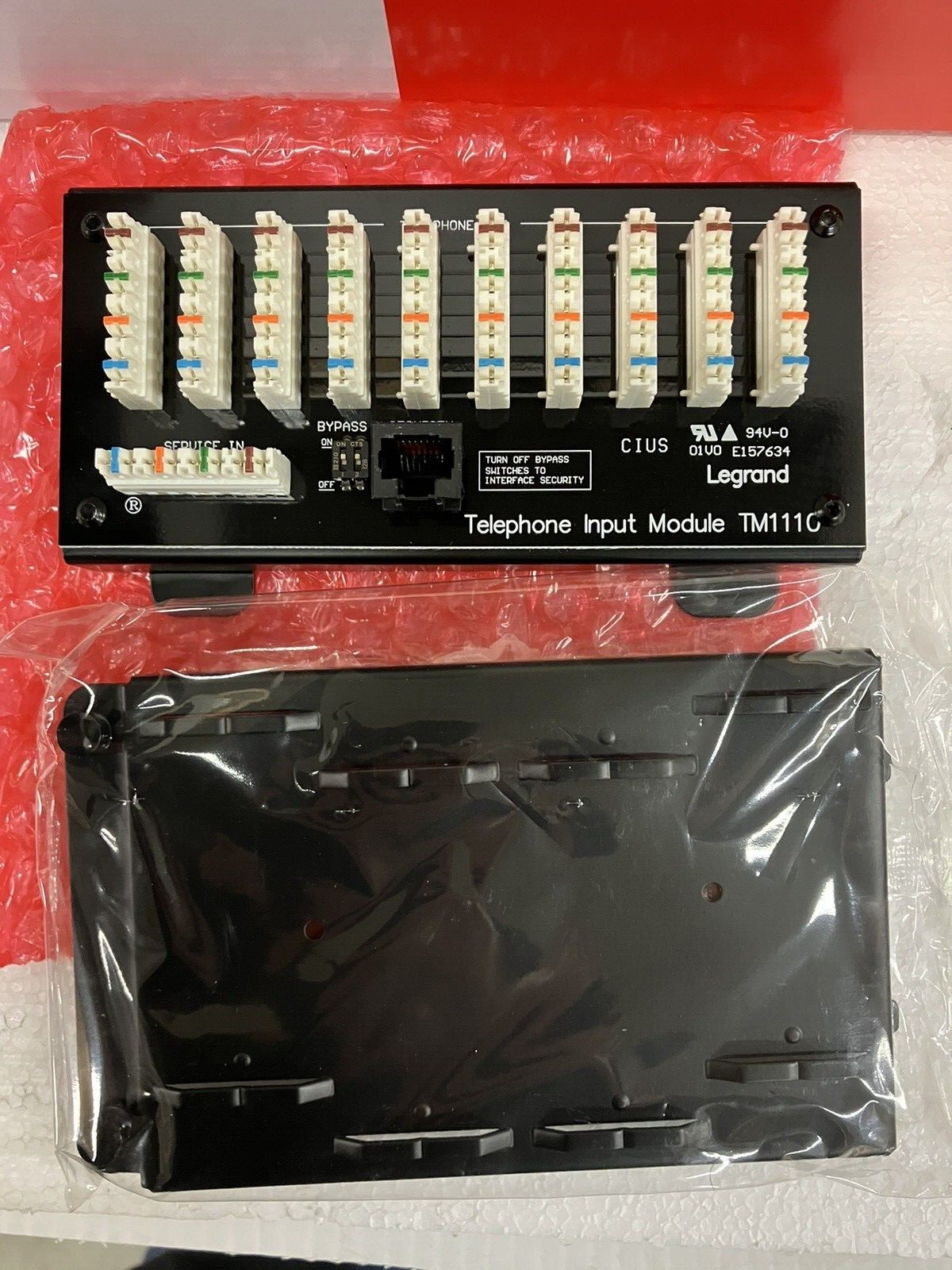 Legrand TM1110 10-Way IDC Telephone Module with RJ31X