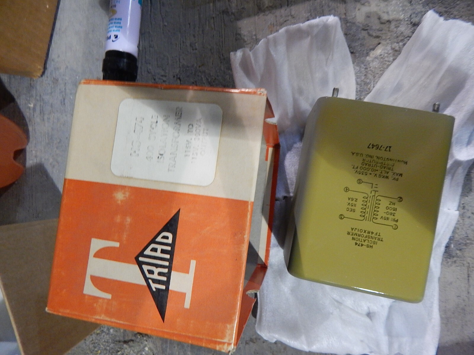 NEW Triad HS-474 400 Cycle Isolation Transformer 115V *FREE SHIPPING*