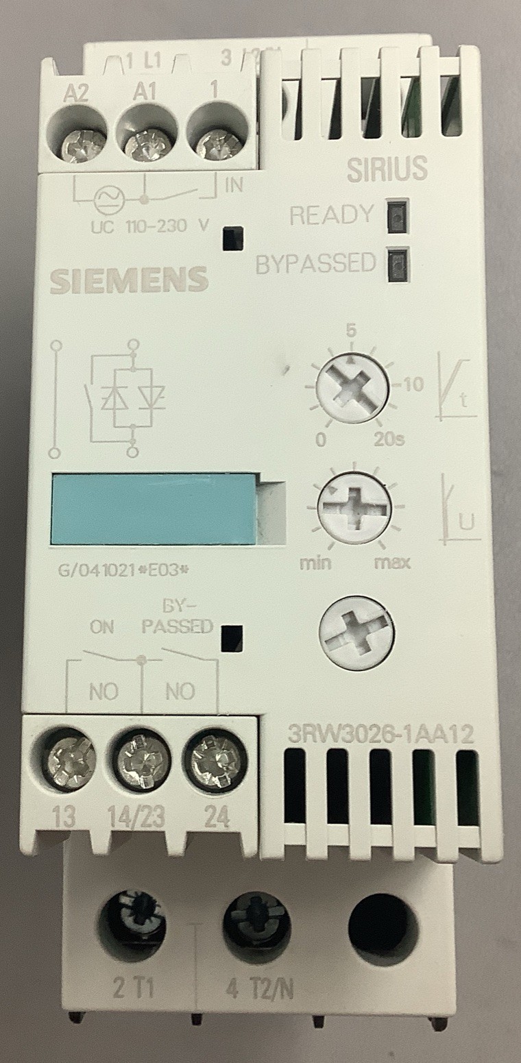 Siemens 21A 1PH 230v Soft Starter 3RW3026-1AA12 (b524)