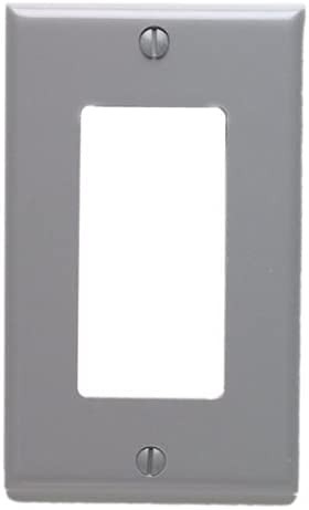 LEVITON 80401-GY Gray Rocker Wall Plate (Pack of 100)