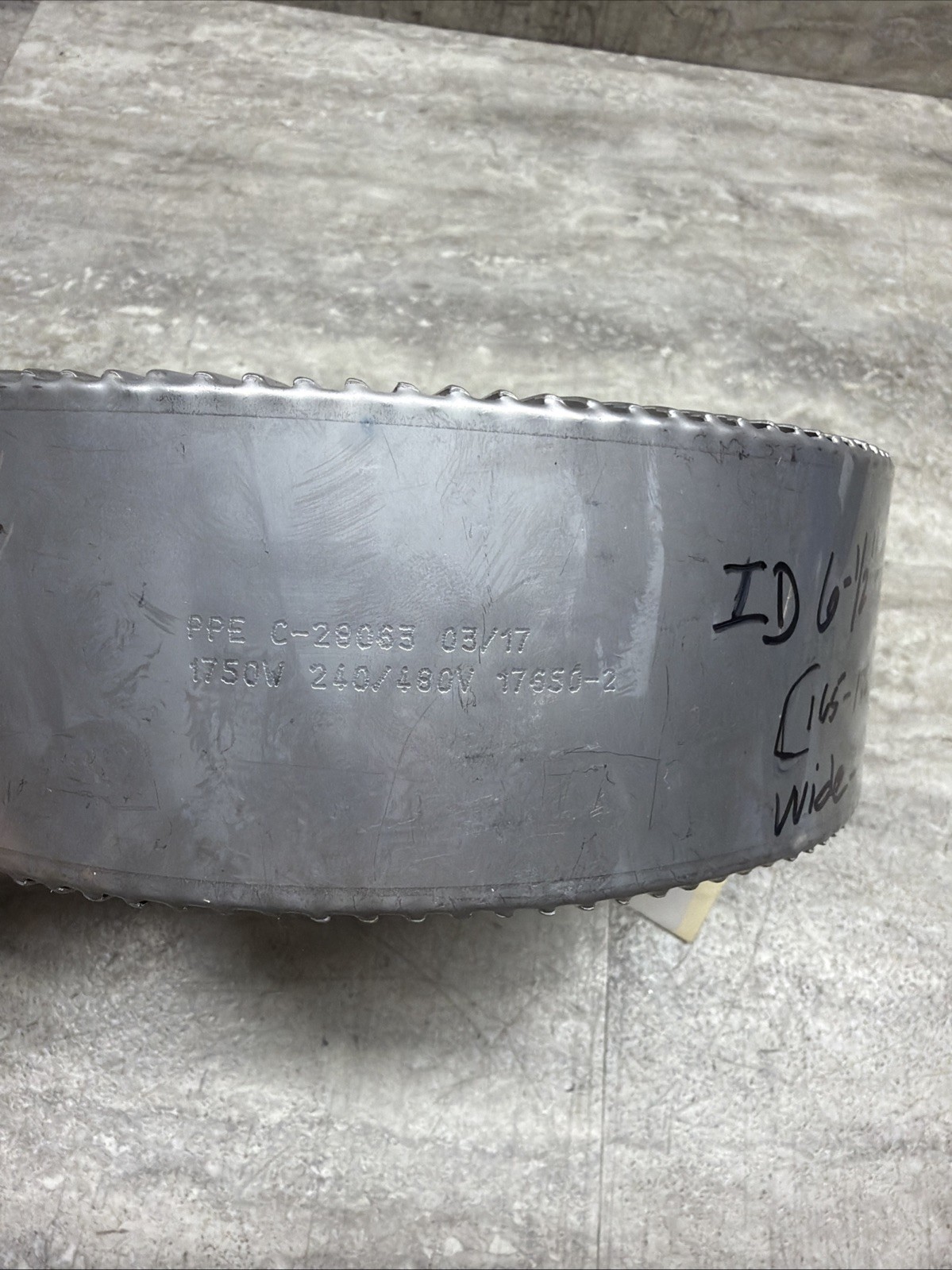 Plastic Process PPE C-28063 Ceramic Band Heater, 240/480V 1750W, 6-1/2” To 7”
