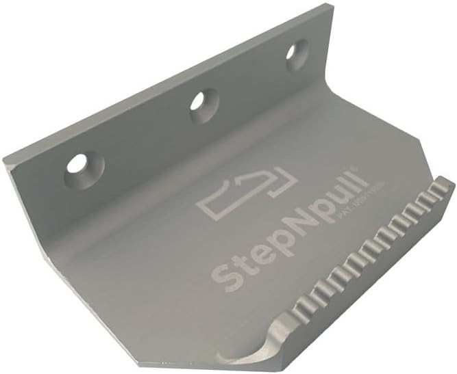 6 StepNpull SNPE-BLK Silver Step N Pull hand free door foot opener Black