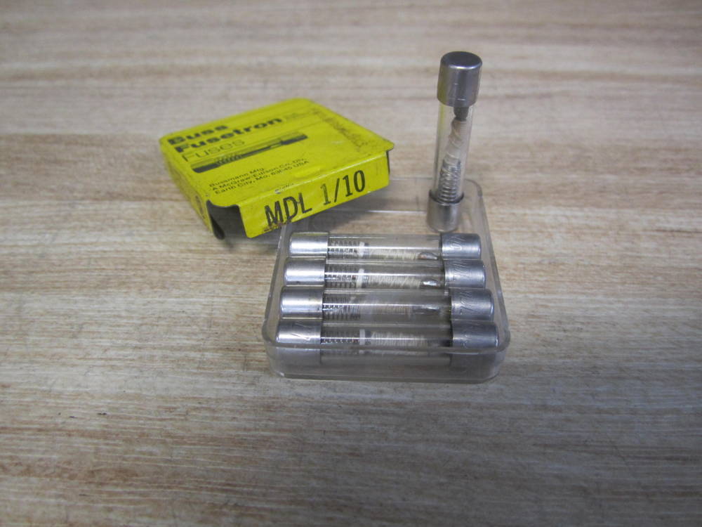 Buss MDL-1/10 Bussmann Fuse Cross Ref 6F021, 3AG-SB Spring (Pack of 10)
