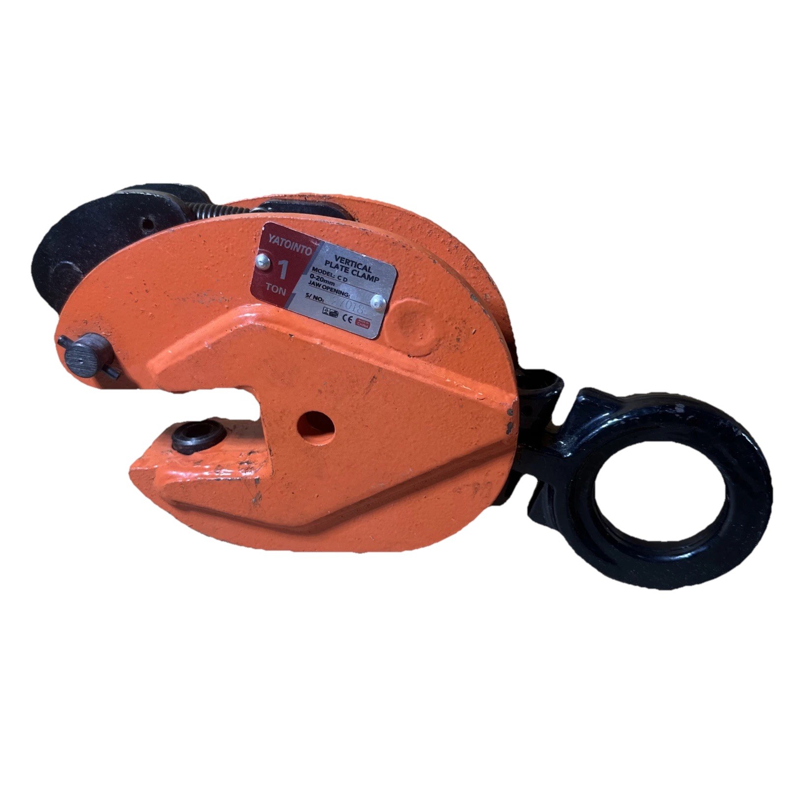 Yatointo 1 Ton Vertical Plate Clamp 0-20mm Jaw Opening Model C D