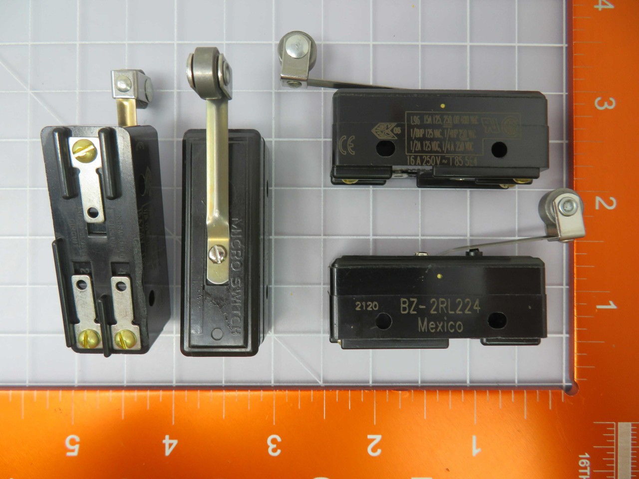 Lot of 22 HONEYWELL BZ-2RL224 Basic / Snap Action Switches BASIC SW SPDT 15 A 2