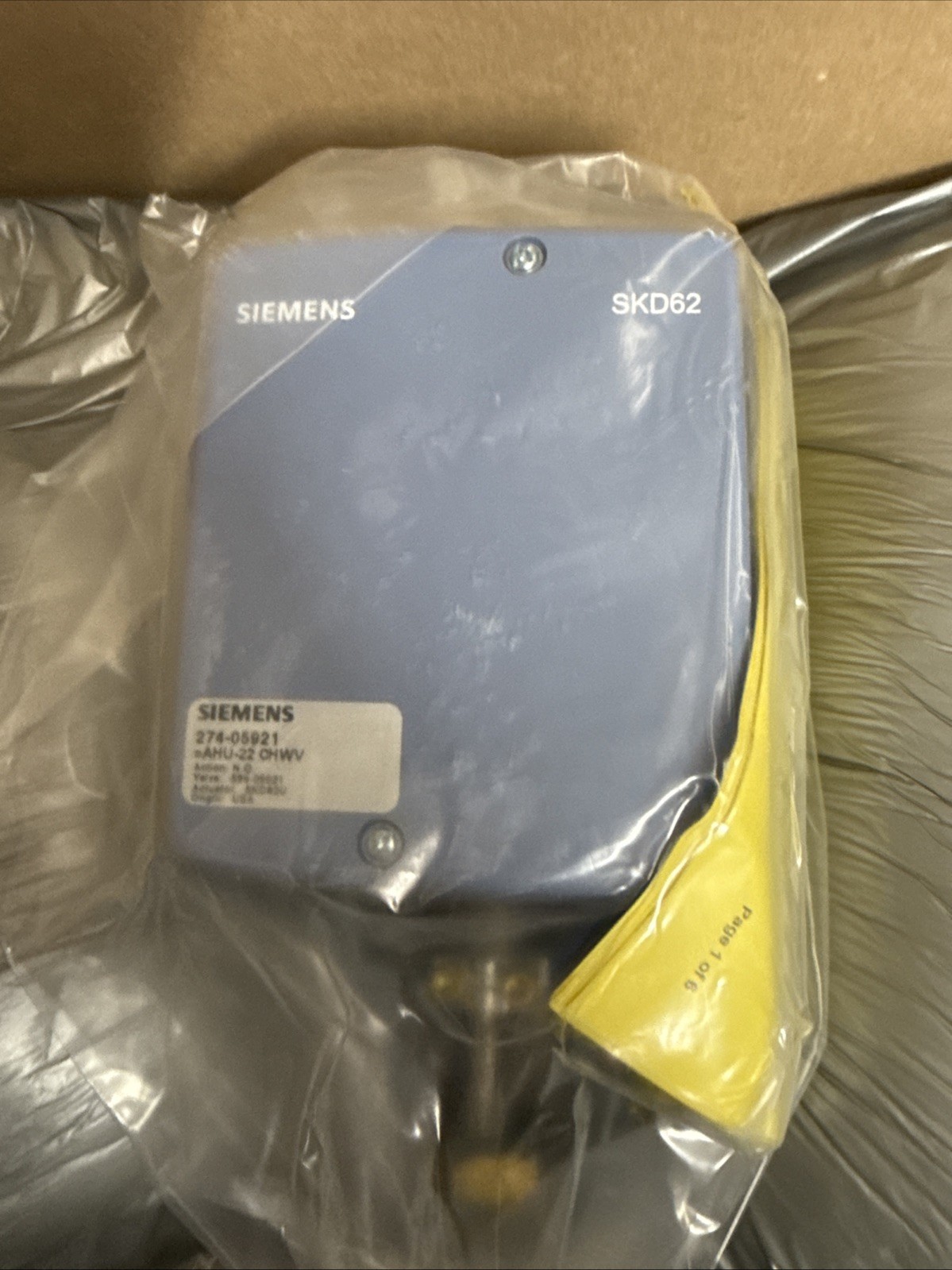 274-05921 Siemens Valve Assembly With 599-05921 FLOWRITE 3″ FLANGED 2-WAY VALVE