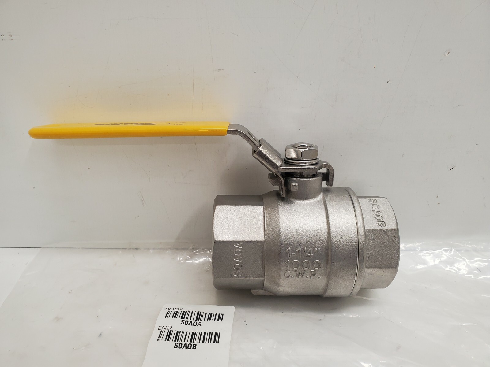 NEW OLD STOCK! SHARPE 1-1/4″ SS BALL VALVE 50M76