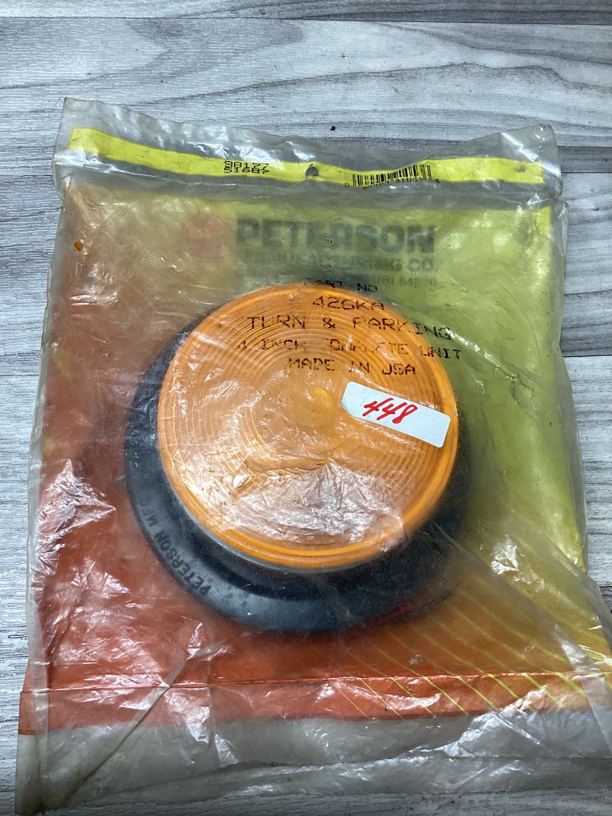 Peterson Manufacturing 426KA Round Sealed Turn Signal Light NEW ORANGE #105N62