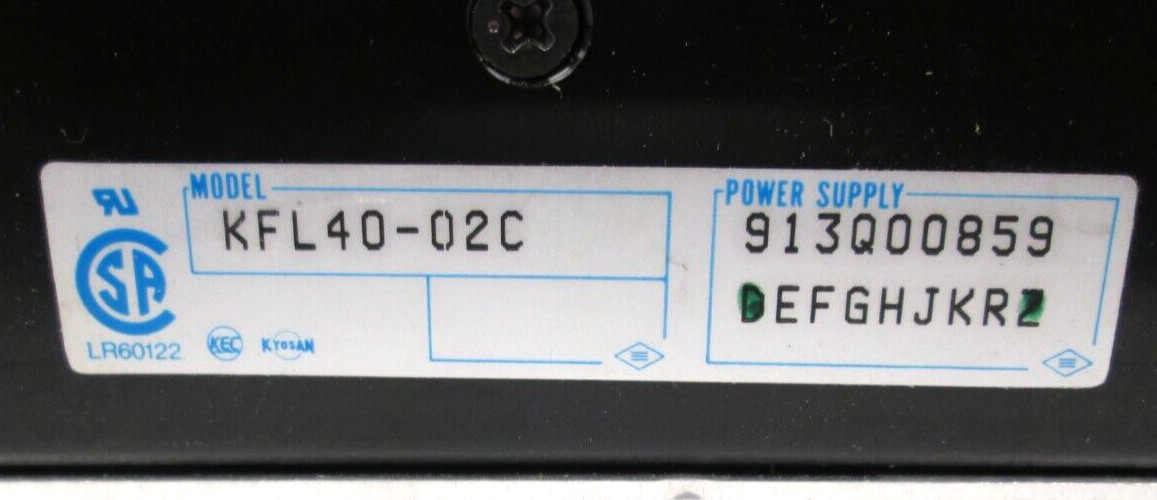 KYOSAN POWER SUPPLY, KFL40-02C, SURPLUS