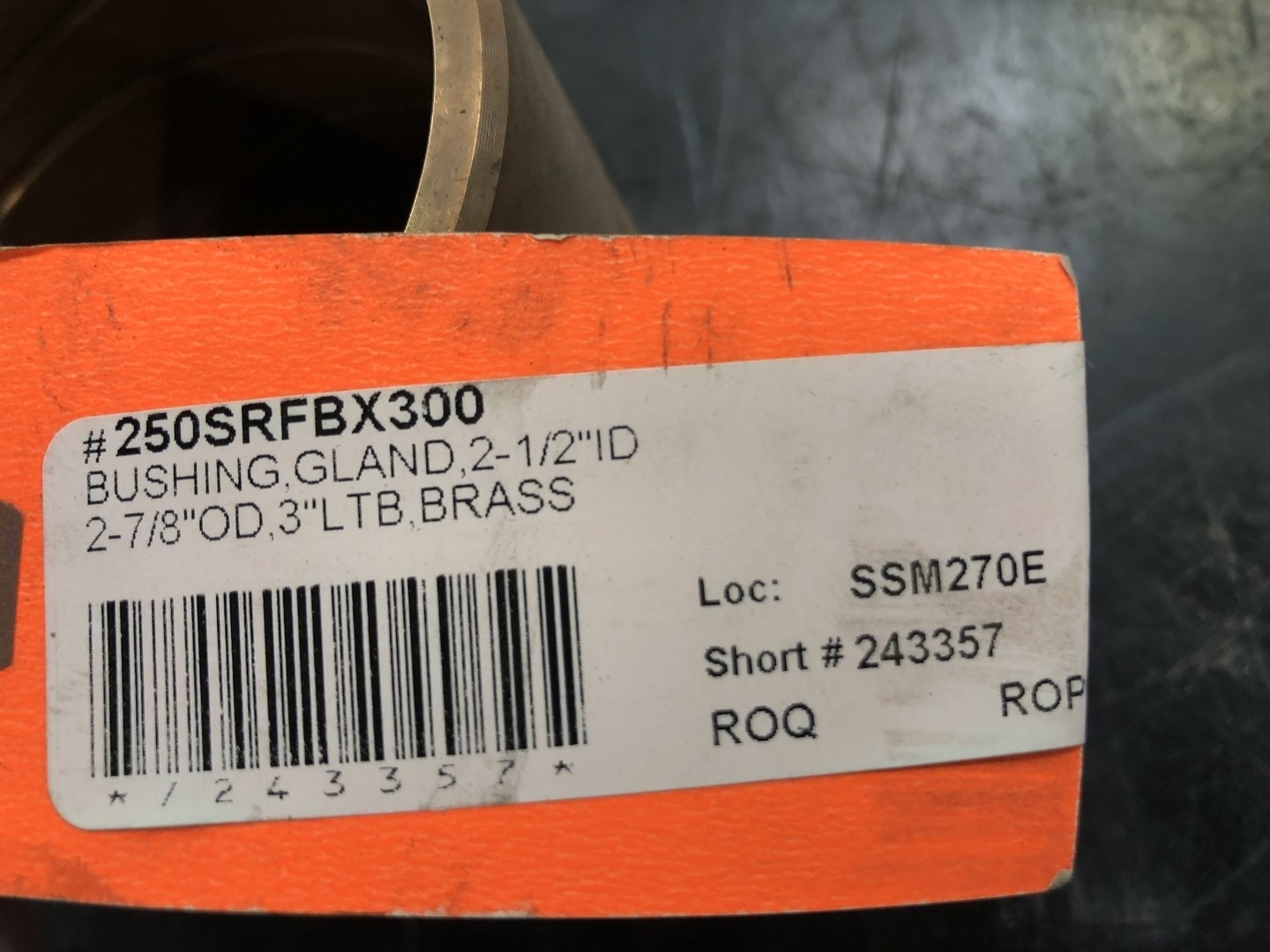 SURPLUS NEW LAMINA SRFB-250-X-300 Soft Running Fit Bushing – Parts