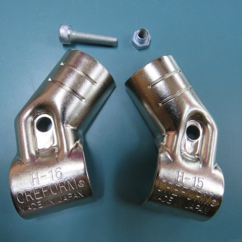 CREFORM HJ-13 NI Qty of 20 per Lot METAL JOINT SET FOR 28MM PIPE, 45DEG (H-15 a