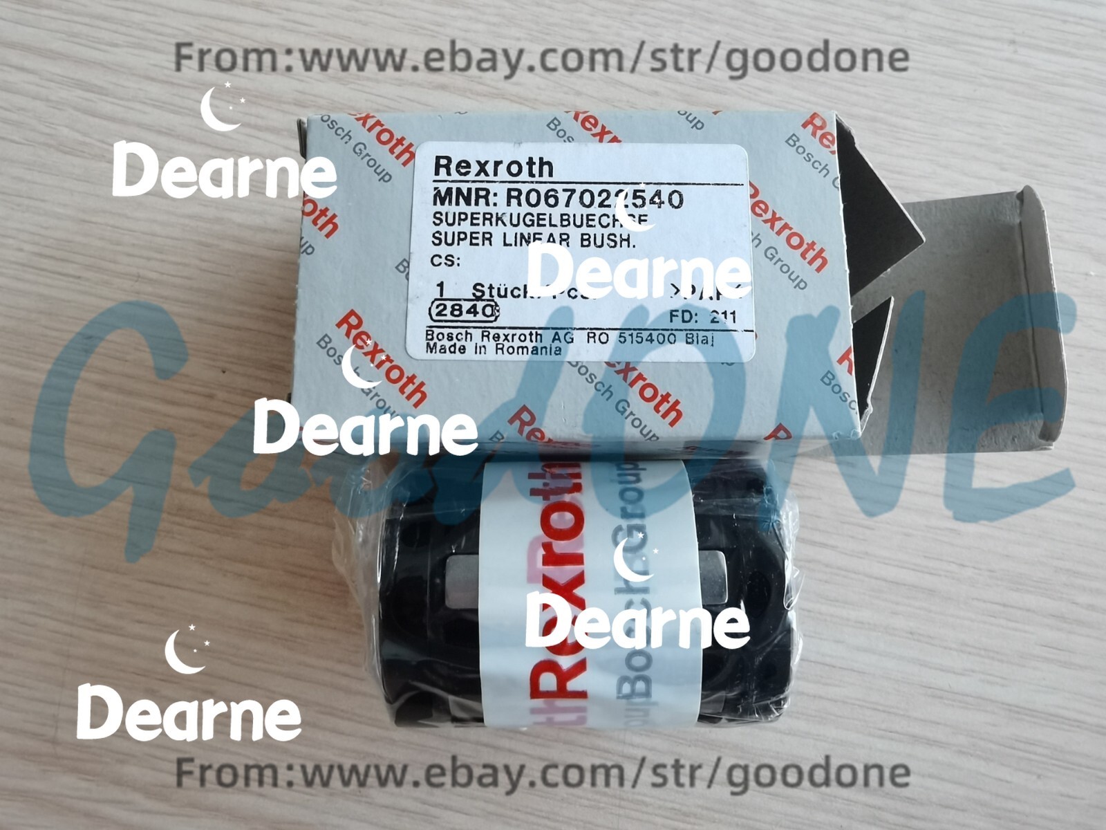 NEW R067022540 Rexroth Closed Type Ball Guide Linear Bearing 1PC
