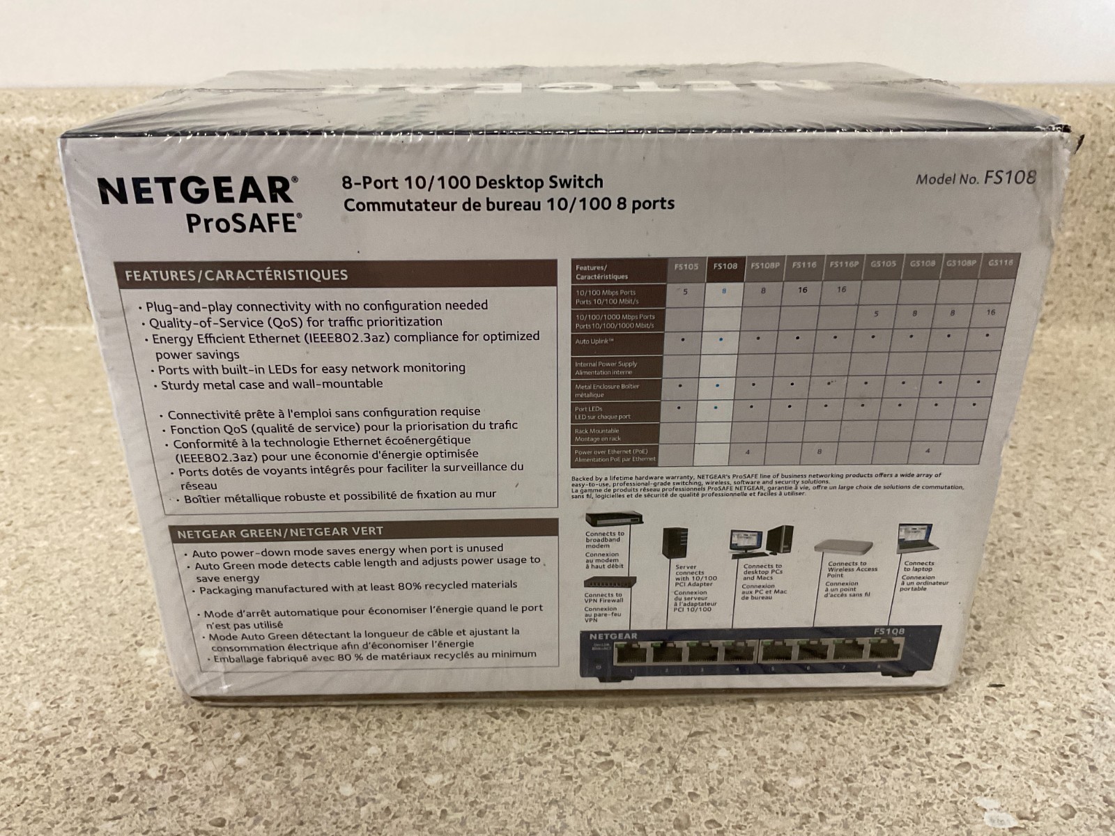 Netgear FS108 NEW