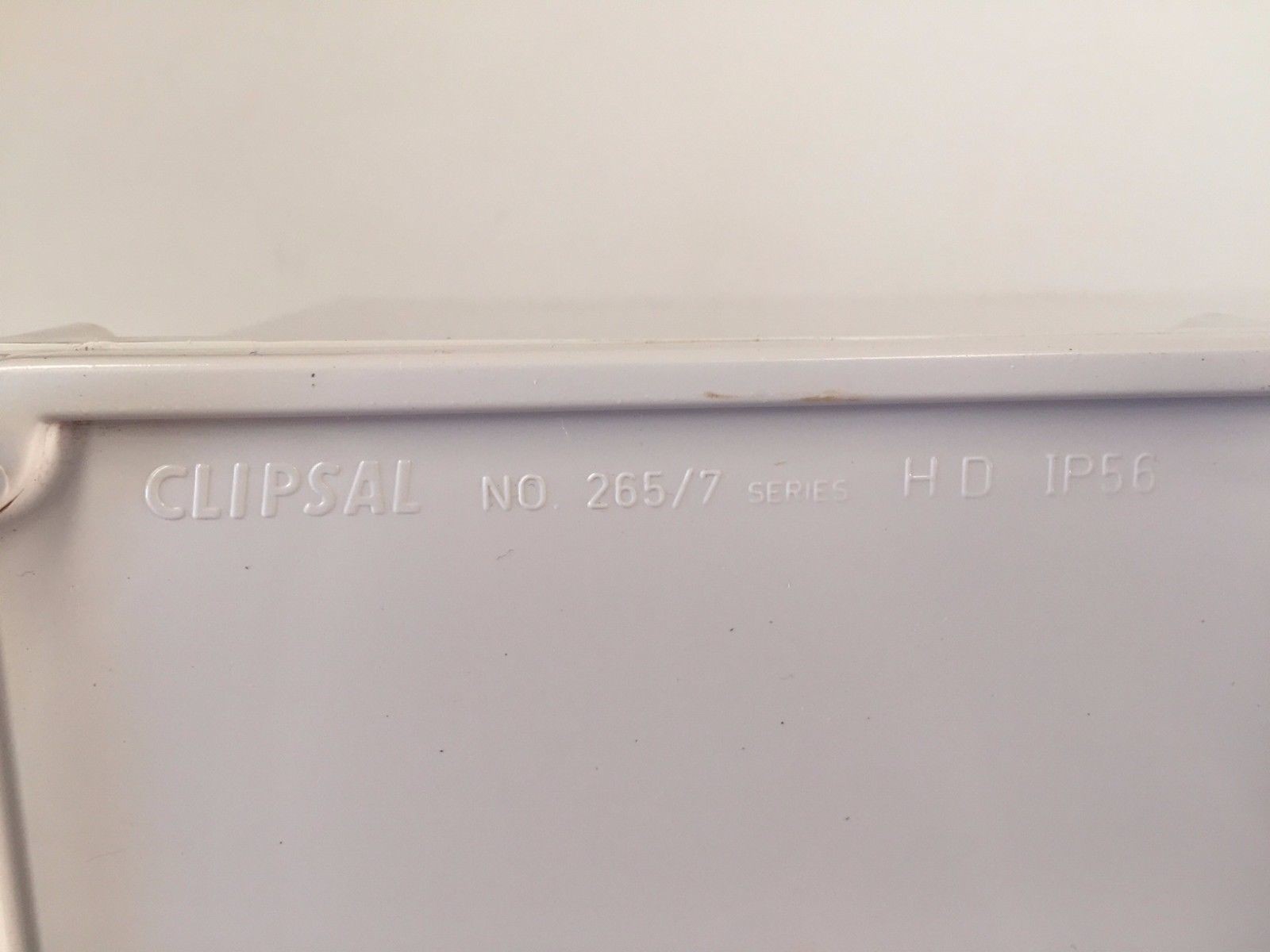 Clipsal Adaptable Box 265/7D Grey with Gasket PVC Lid 300 x 200 x 200 mm IP56