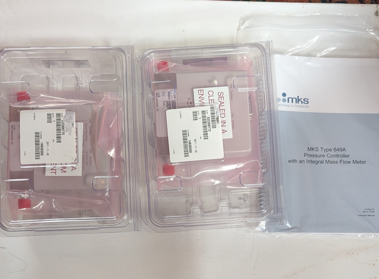 MKS Mass Flow Controller VCR Gas N2, 10 SCCM, 50 Torr 649A51T11CAVR New In Box