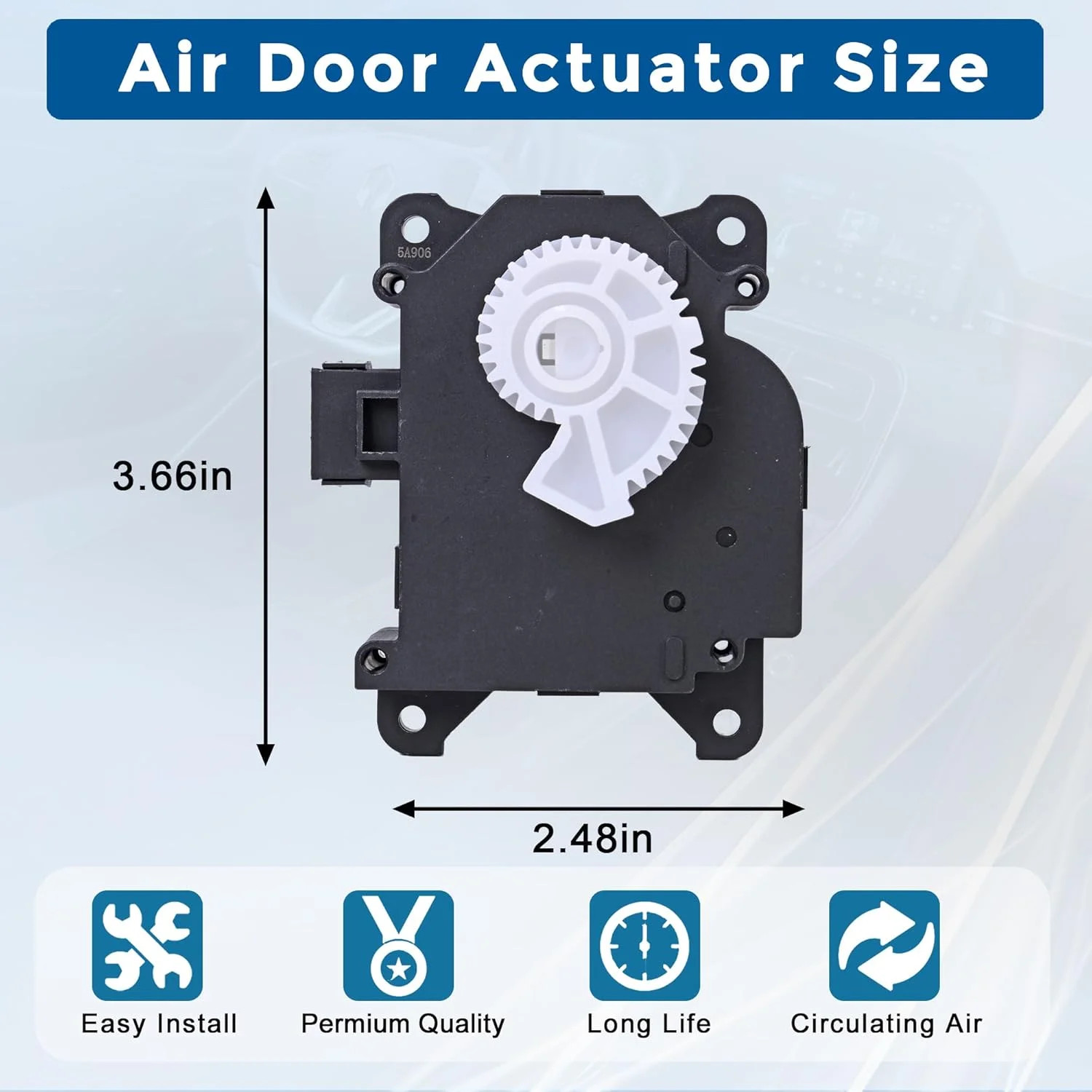 604-906 HVAC Blend Actuator Compatible with Toyota Camry 2007-2017 Avalon 2005-2