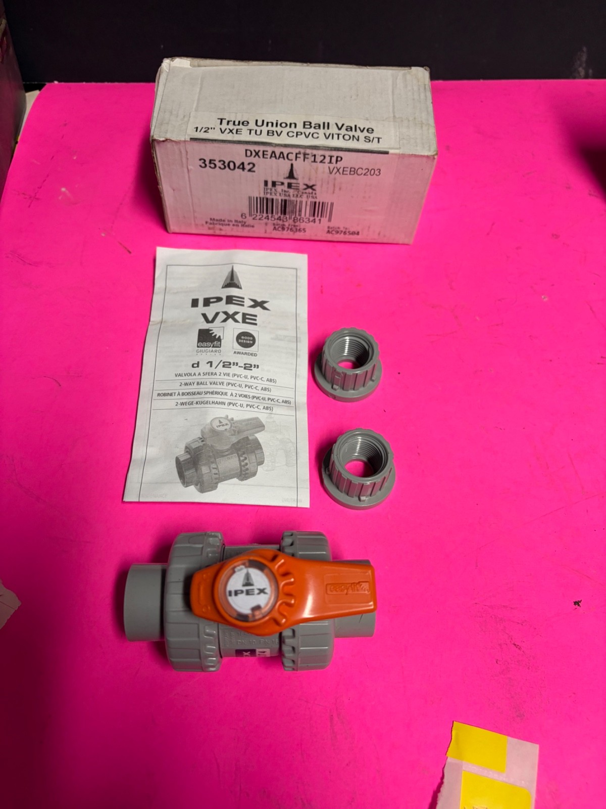 IPEX 1/2” True Union Ball 353042 Easyfit NIB