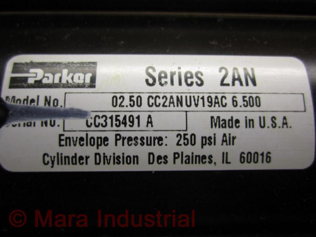 Parker 02.50 CC2ANUV19AC 6.500 Pneumatic Cylinder