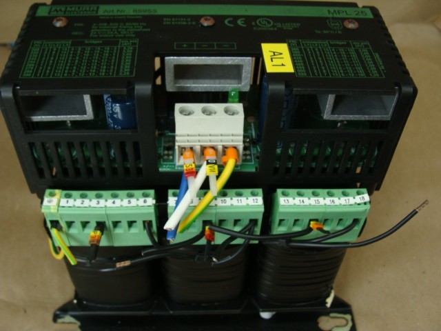 MURR ELEKTRONIK MPL25 85955 POWER SUPPLY 3PH 208-520V 24V SECONDARY