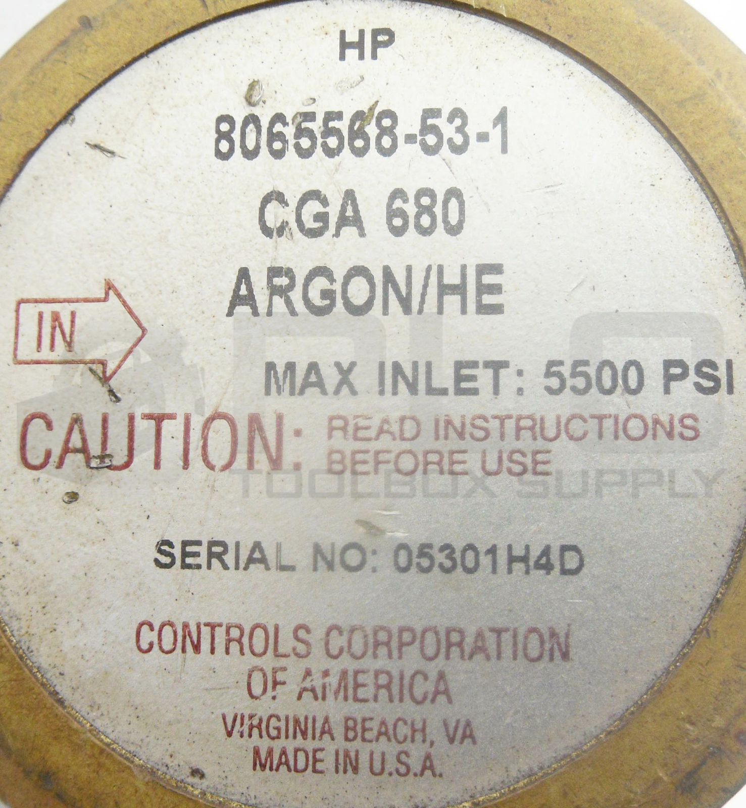 CONCOA 8065568-53-1 PIPELINE REGULATOR 5500PSI MAX