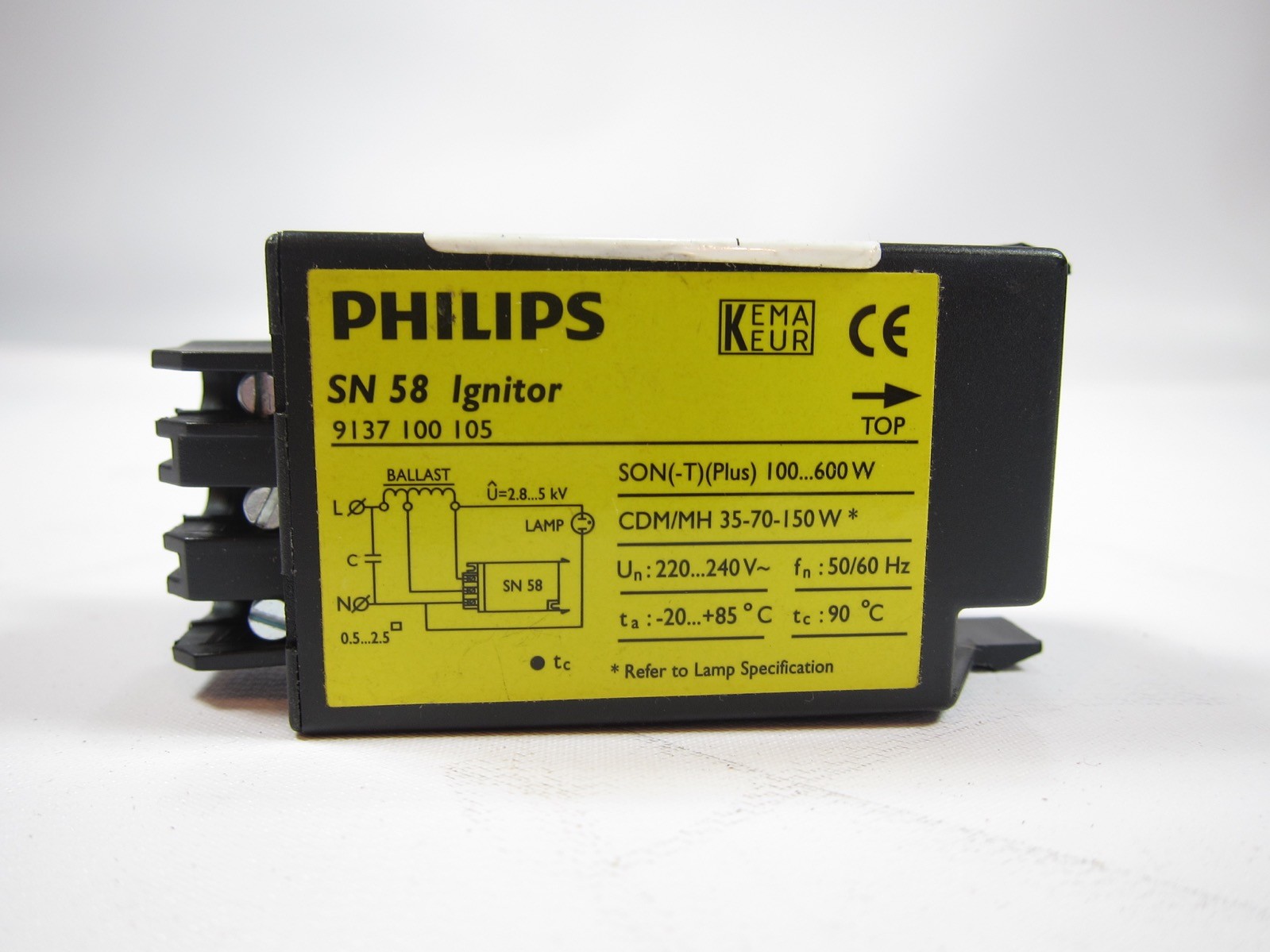 New Philips SN 58 SN58 Ignitor Starter 220-240V 50/60 Hz