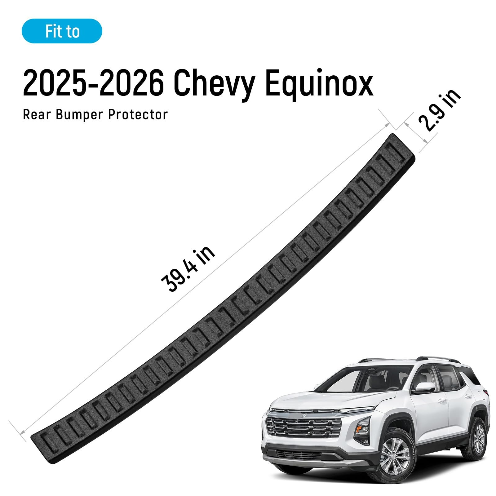 Exterior Rear Bumper Protector Compatible with Chevy Equinox 2025 2026 Access…
