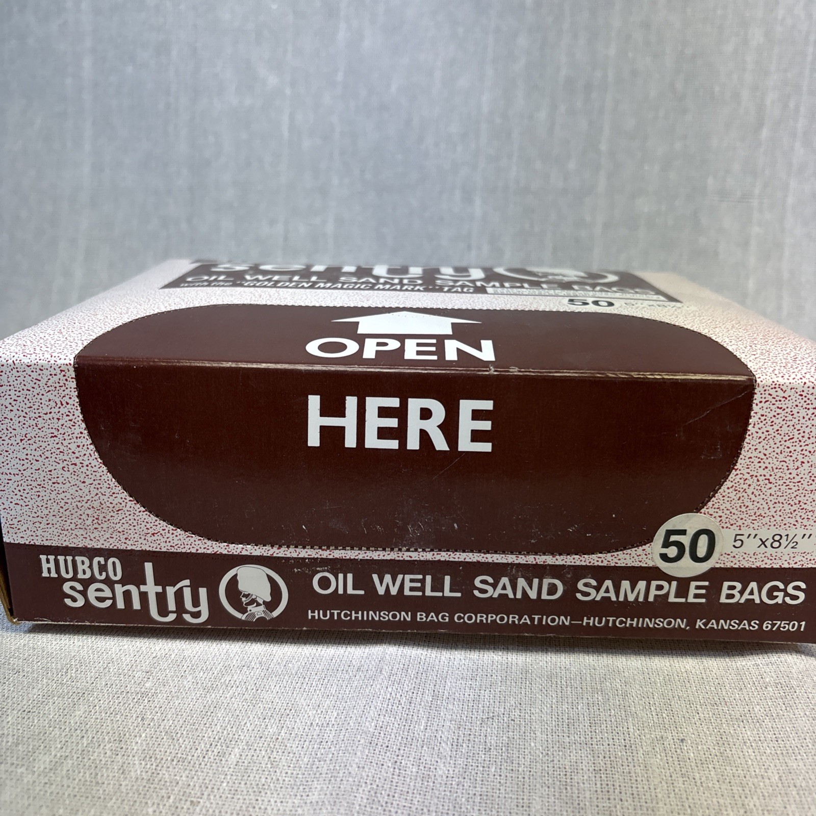 Hubco Sentry Oil Well Sand Sample Bags 5”x8 1/2” With Golden Magic Mark Tag 50ea