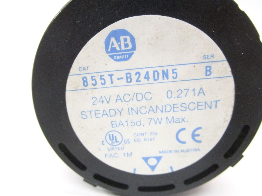 INDUSTRIAL SPARE PART 855T-B24DN5 SER. B 24V 0.271A (NO BULB) UNMP