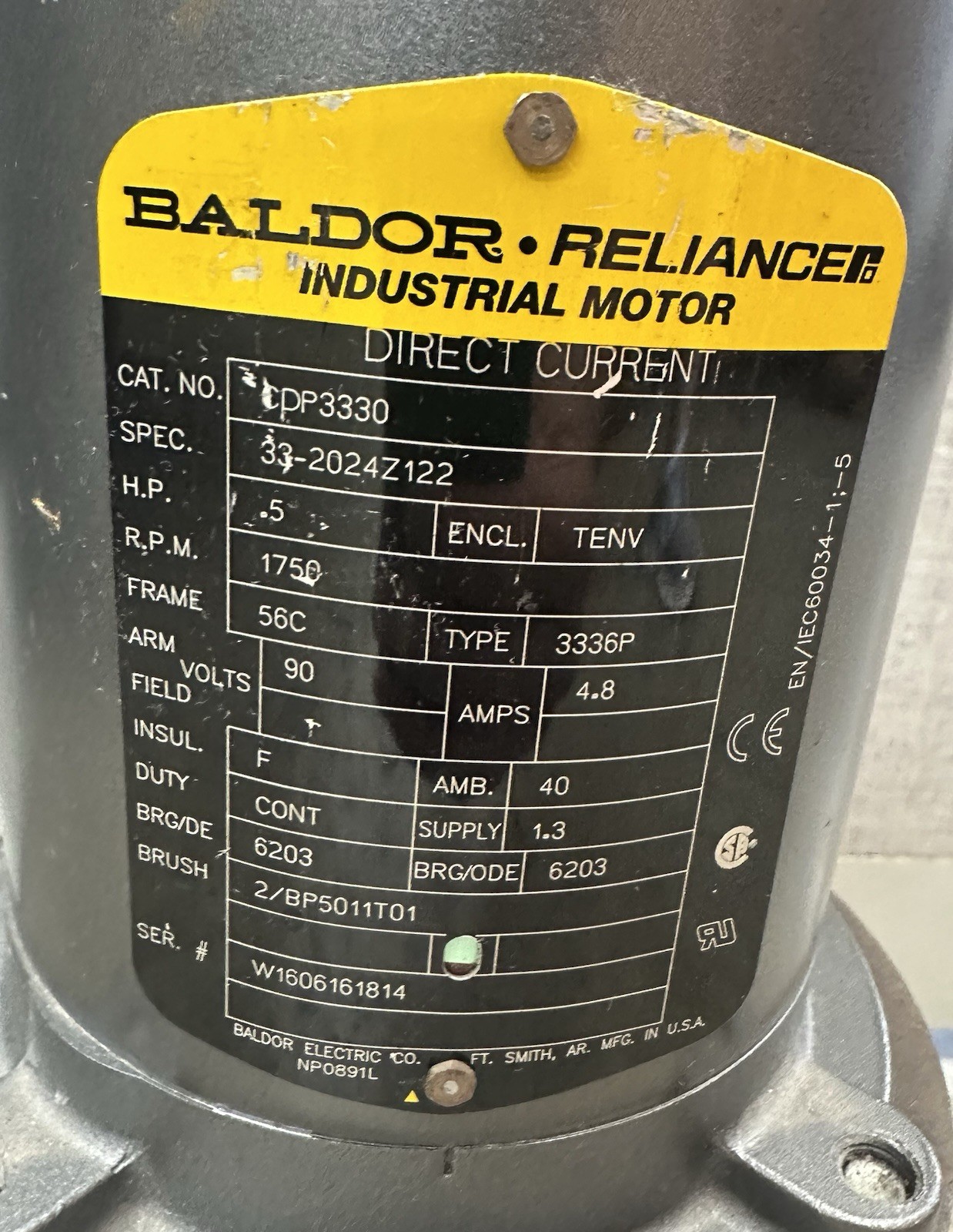 Five Gallon Ring Mount Mixer, Leeson, IPTS, RPQ1, Baldor Reliance Industrial