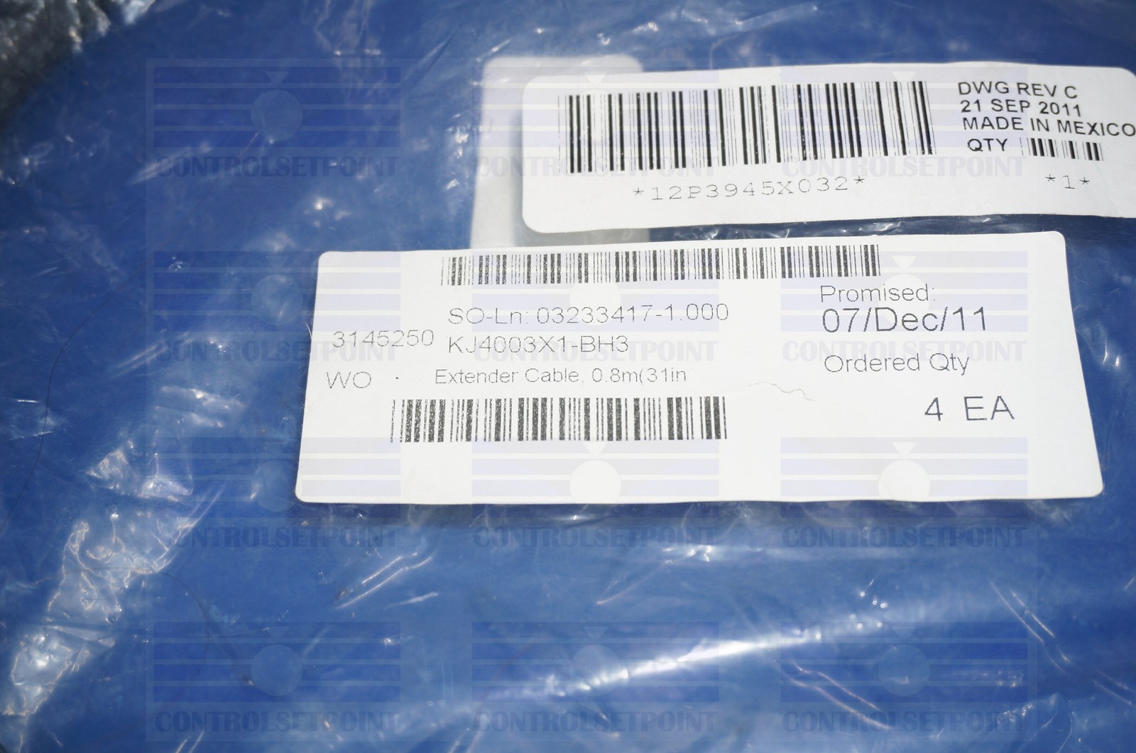 EMERSON DELTAV KJ4003X1-BH3 VERTICAL EXTENDER CABLE 0.8m 34″ KJ4003X1BH3