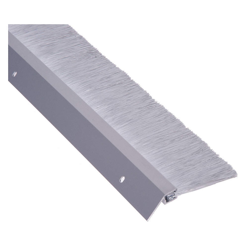 NATIONAL GUARD Door Weatherstripping,Silver,8 ft L 53YA55