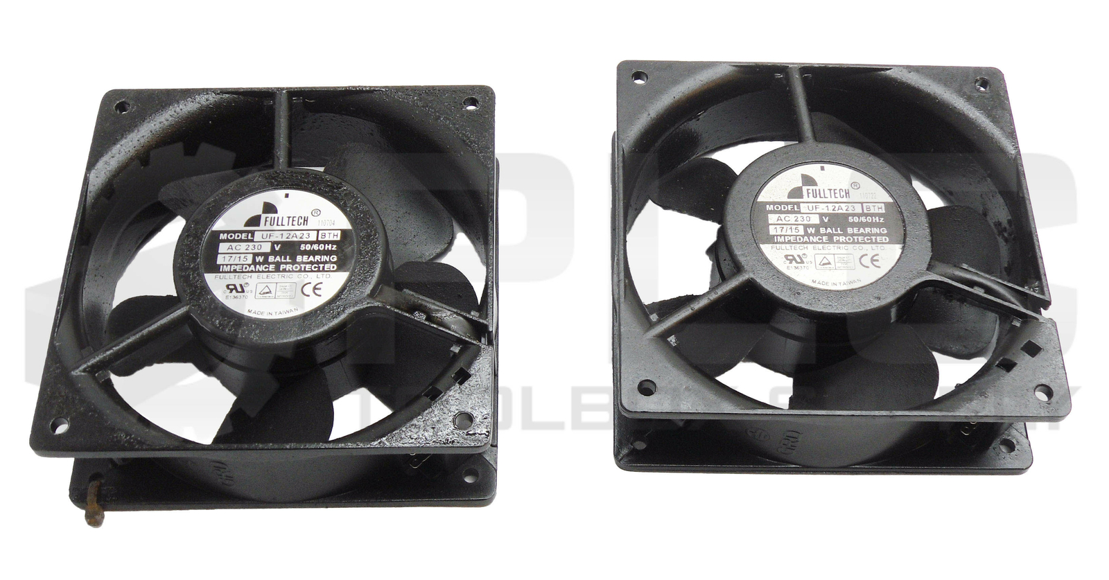 LOT OF 2 FULLTECH UF-12A23 COOLING FAN 50/60HZ 230VAC 17/15W