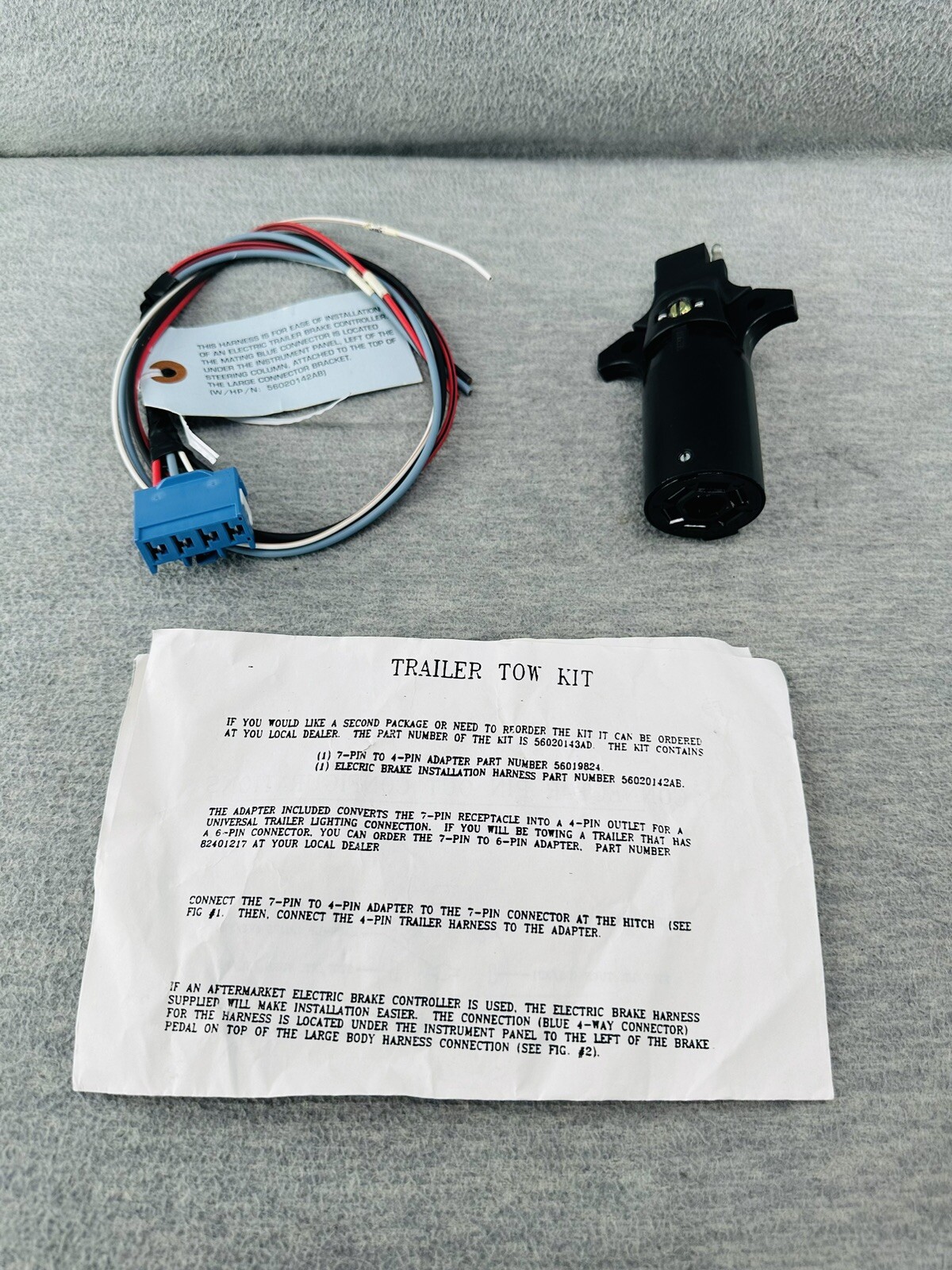 MOPAR – NSOP Genuine Chrysler 56020143AD Trailer Tow Wiring GC
