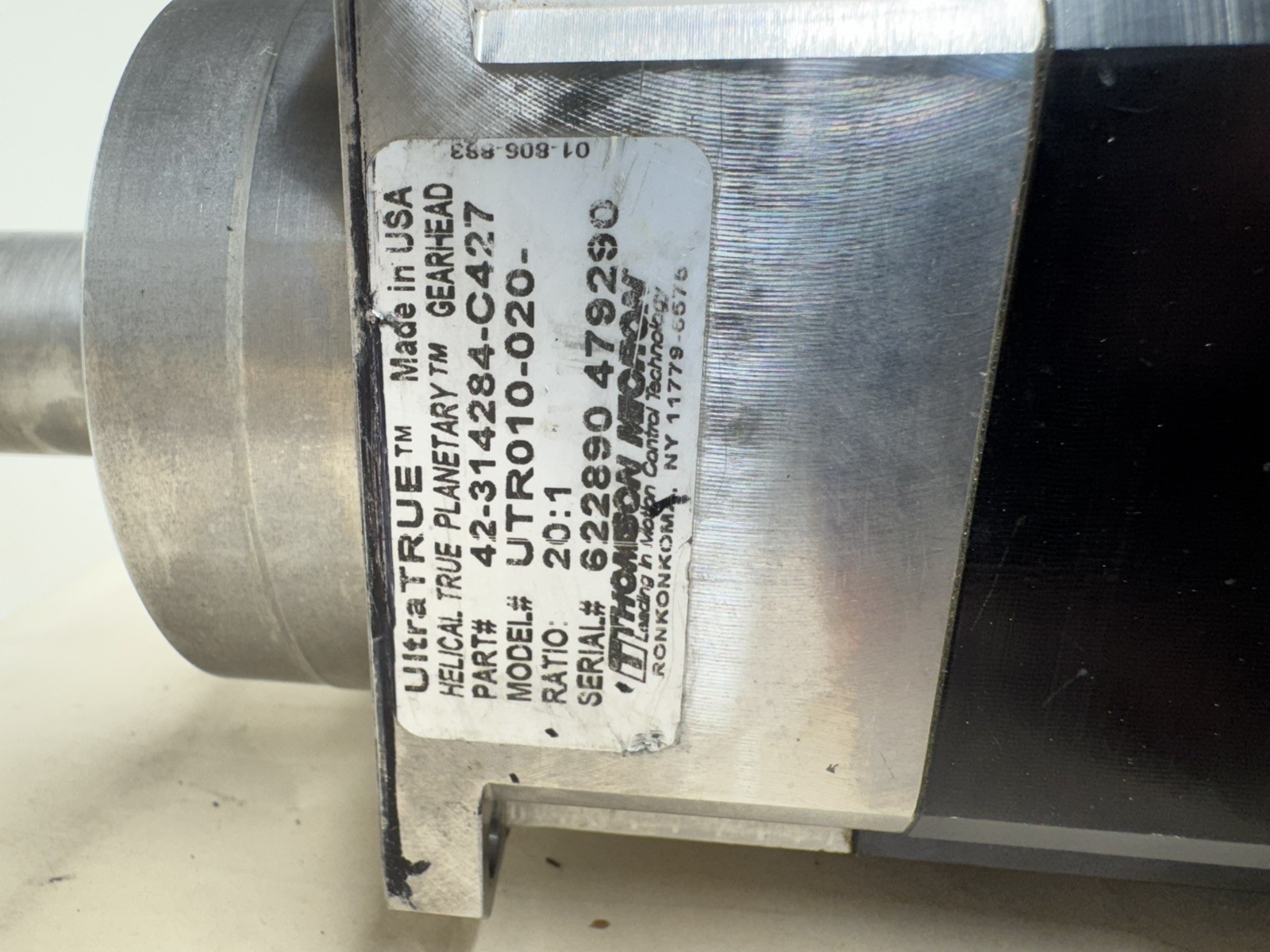 Kollmorgen MT504B1-T1C1 THOMSON MICRON 42-314284-C427 TRUE PLANETARY GEARHEAD