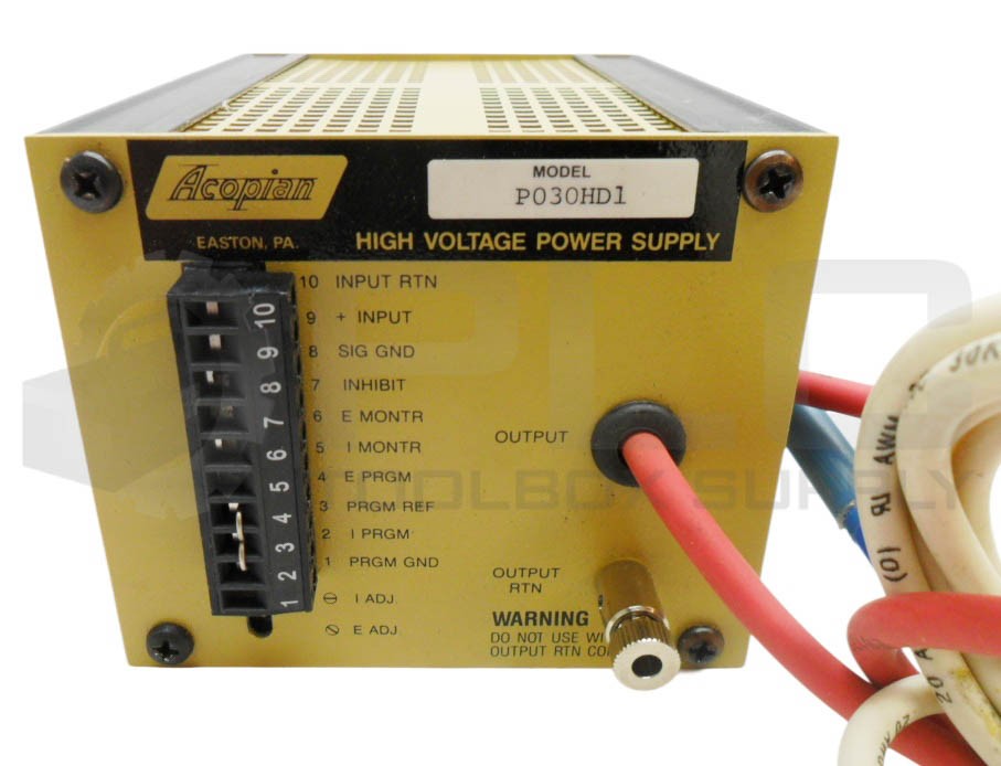 ACOPIAN P030HD1 HIGH VOLTAGE POWER SUPPLY