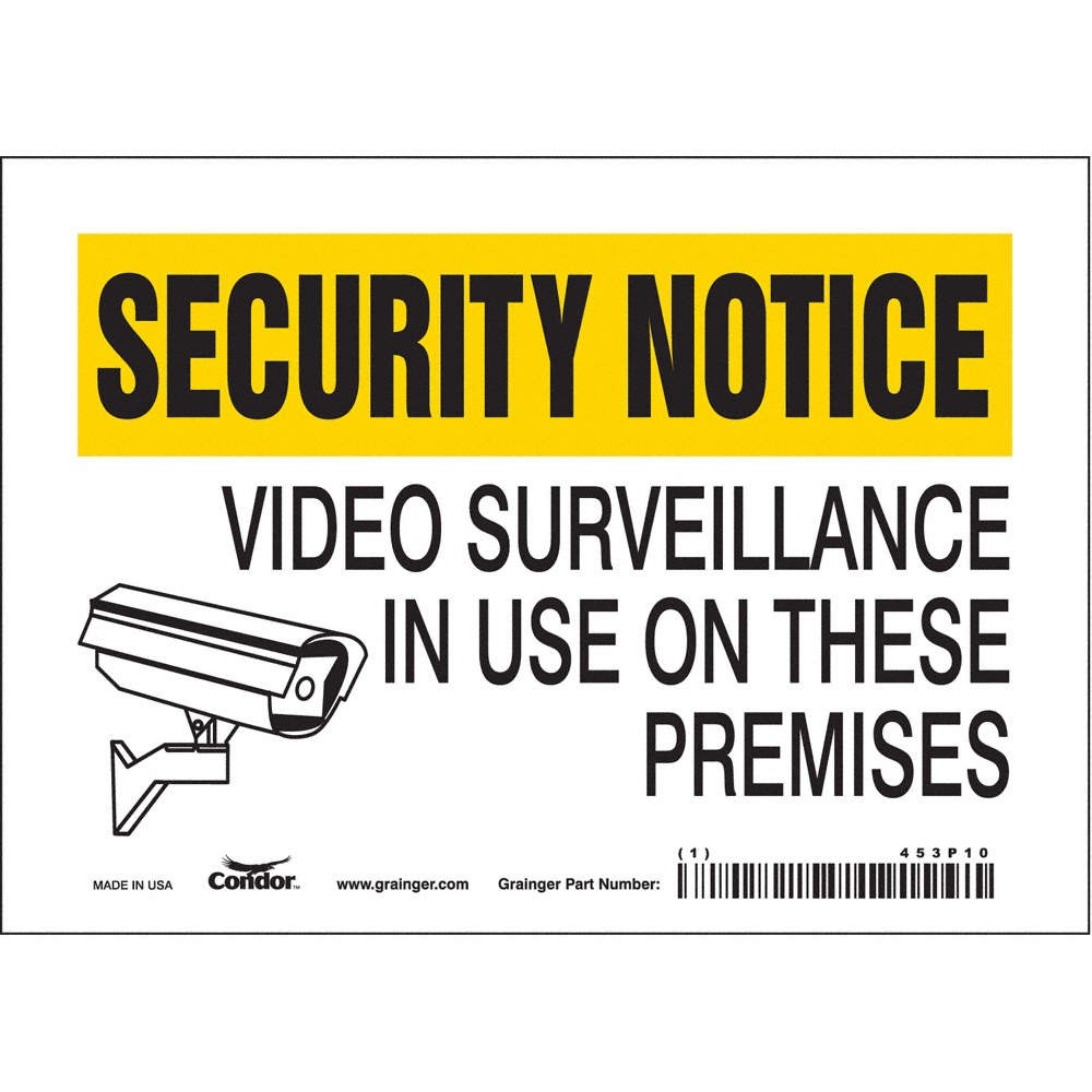 CONDOR 453P10 Safety Sign,5 in x 7 in,Vinyl 453P10
