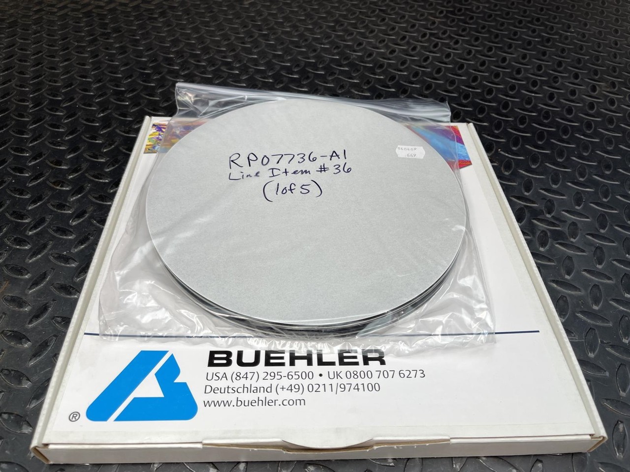 Buehler 40-7920 Chemomet 10″ PSA Polishing Cloths, Box of 10
