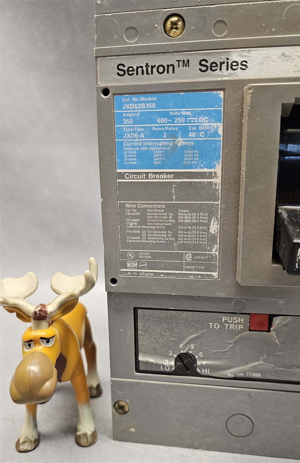 Siemens JXD63B350 Circuit Breaker 350A 600V