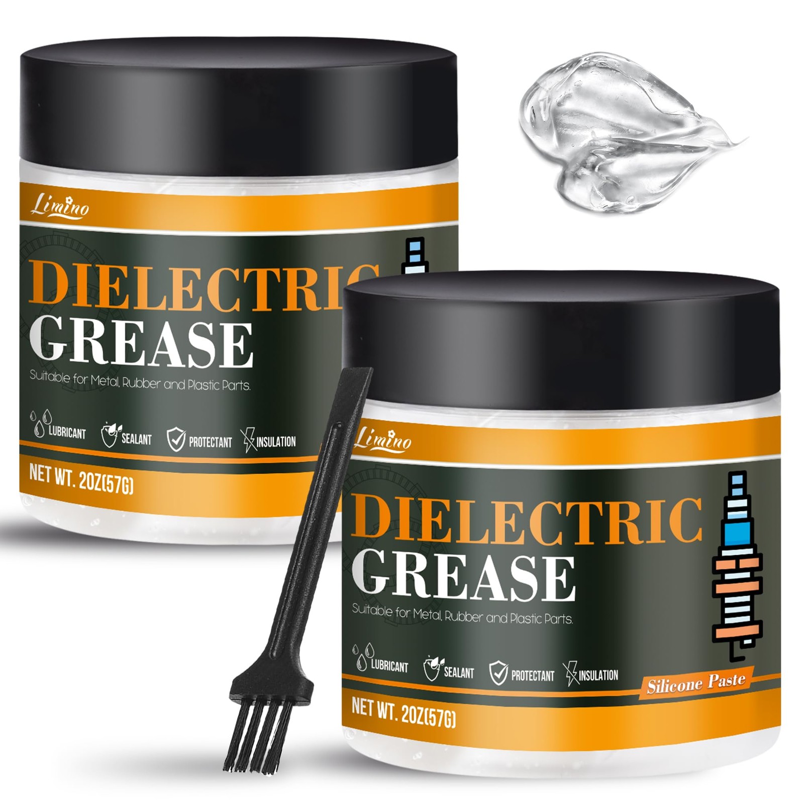 Dielectric Grease – 4oz Automotive Silicone Paste for Electrical Components…