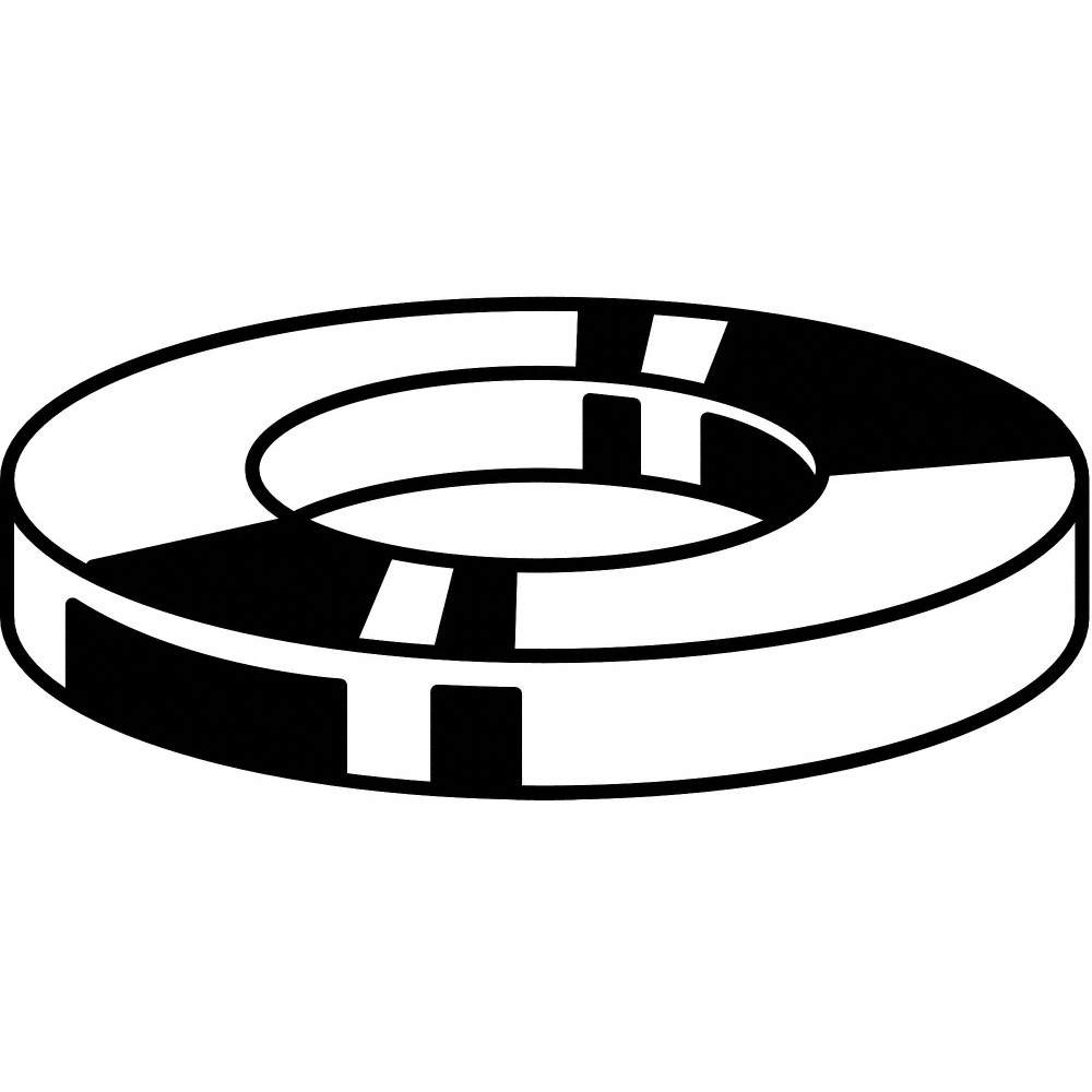 GRAINGER APPROVED M55530.200.0001 Flat Washer,316,SS,M20,60x4mm,5PK 25DL41