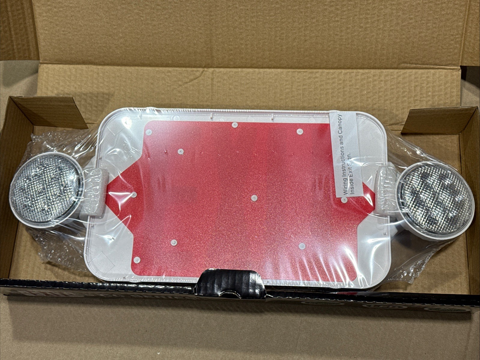 COMPASS CCRRC CC SERIES COMBINATION LED EXIT/EMERGENCY LIGHT 120/277V NEW
