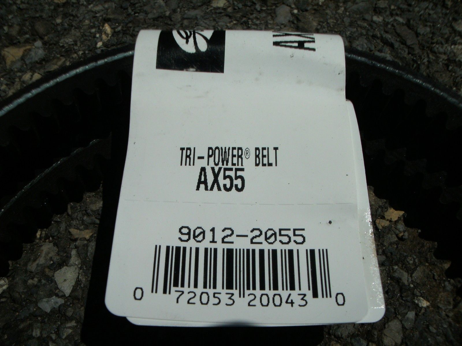 GATES AX55 TRI-POWER COGGED V-BELT 9012-2055