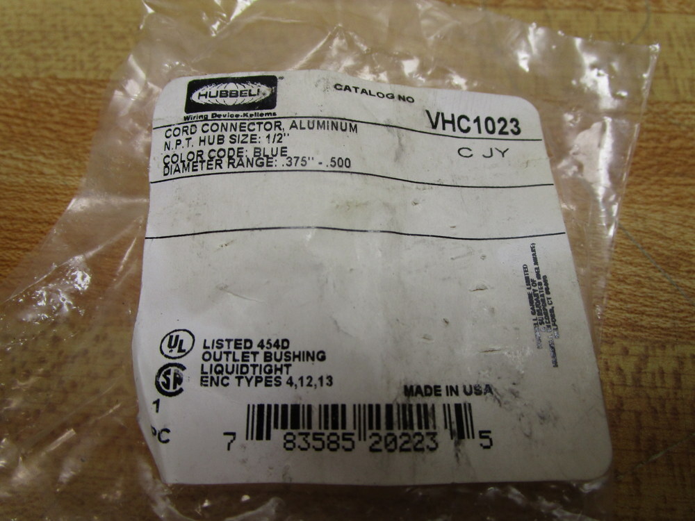 Hubbell VHC1023 Aluminum Cord Connector (Pack of 3)