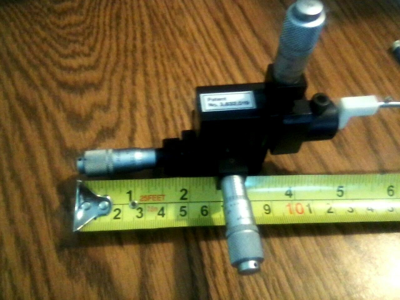 3 MITUTOYO 3 0-25mm MICROMETER 2TIER + 1 ALESSi 3/8″ DOVETAIL BALL BEARING SLIDE