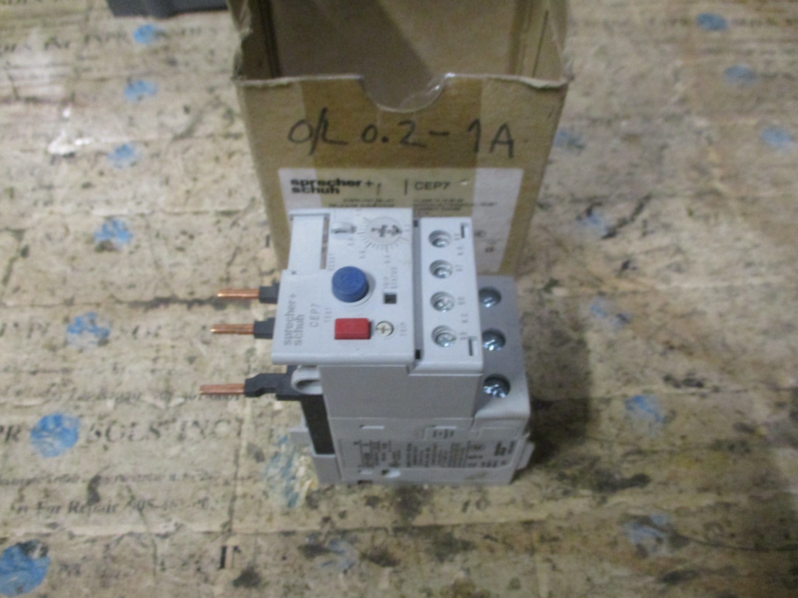 Sprecher+Schuh CEP7-EEBB CEP7 Overload Relay Ser B 600VAC 0.2-1.0A 10-30 *NEW*