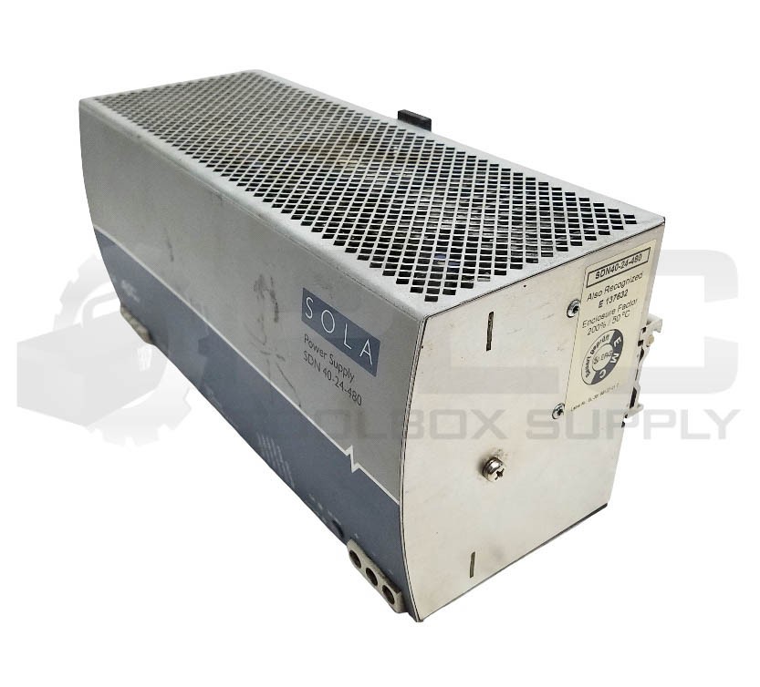 SOLA SDN 40-24-480 POWER SUPPLY IN: 380-480VAC 3A, OUT: 24VDC 40A